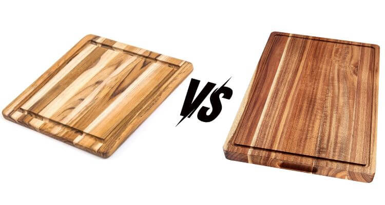 Teak vs Acacia Cutting Board