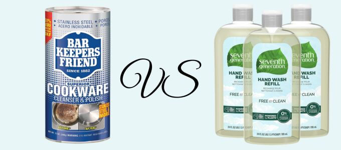 Bar Keepers Friend Cookware vs Regular